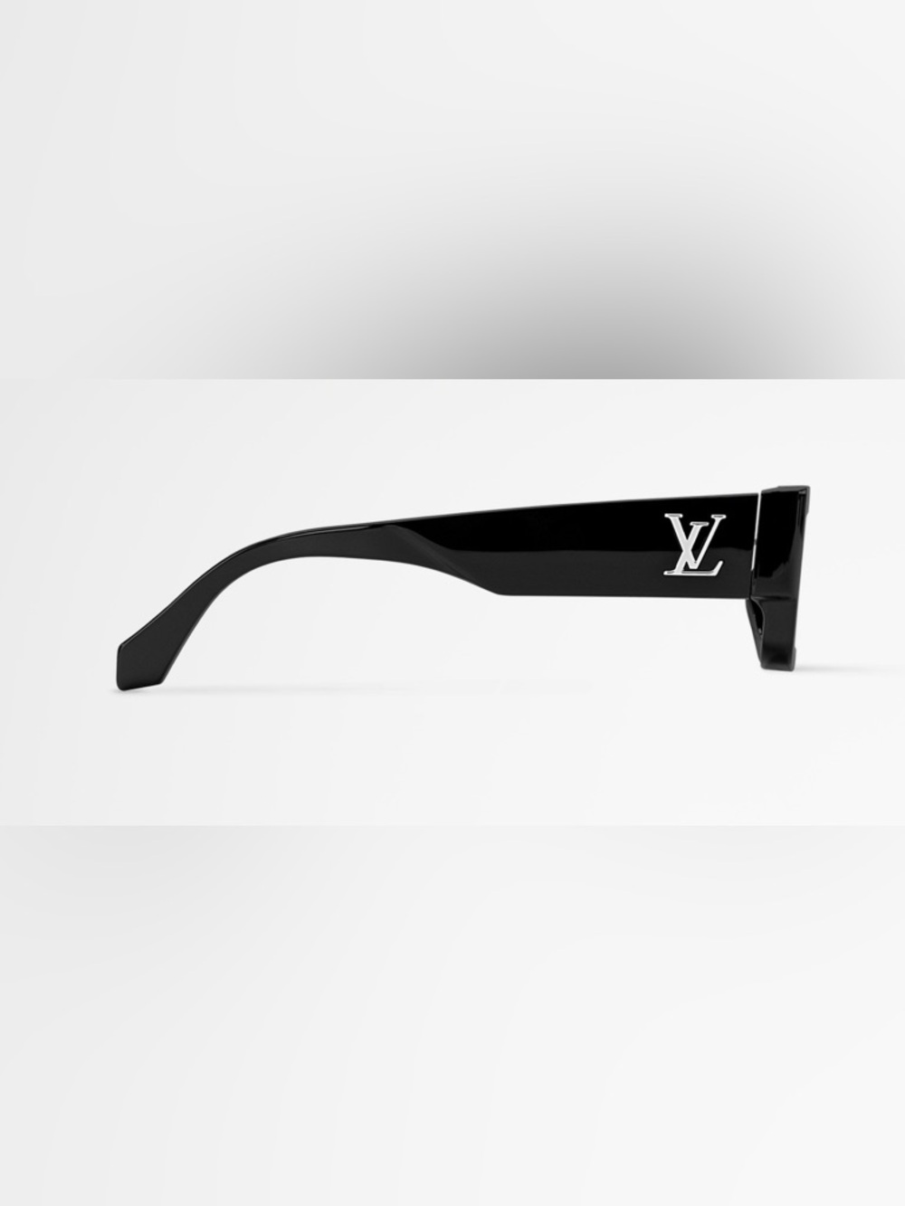 Louis Vuitton Black Clash Low Square Sunglasses with Silver LV Emblem - Picture 4 of 16